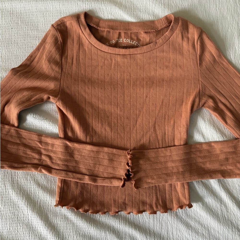 Coffee Collective Ribbed Long Sleeve Top